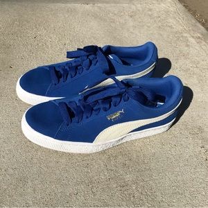 Puma Suede Classic True Blue White